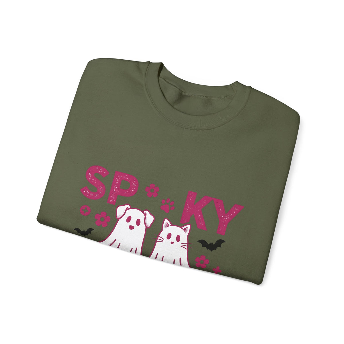 Spooky Dog Cat Sweatshirt Vet Tech Holiday Gift Women Adorable Sweatshirt Halloween Cat Sweatshirt Veterinary Technician Fan Cute Sweatshirt Christmas Graphic