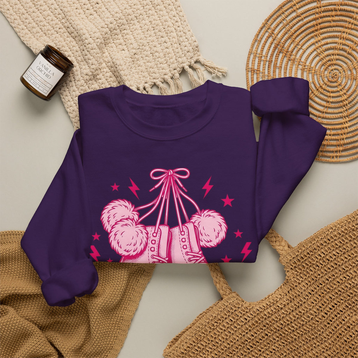Ice Boots Sweatshirt Holiday Frost Gift Women Hand Drawn Sweatshirt Winter Boots Sweatshirt Christmas Fan Cold Weather Sweatshirt Frosty Graphic Sketch Fluff