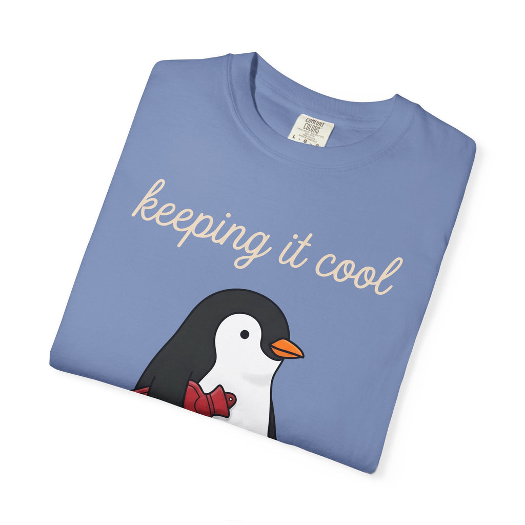 Penguin Nurse T-Shirt Nurse Wildlife Gift Women Comic T-Shirt Penguin T-Shirt Nursing Enthusiast Cartoon T-Shirt Wildlife Graphic Simple