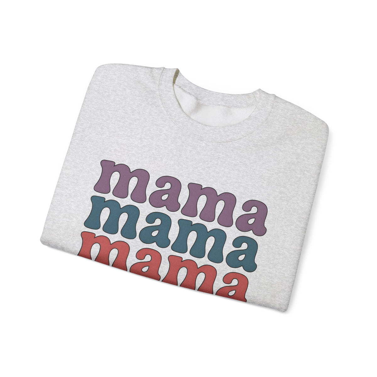 Retro Text Moms Family Gift Bold Typography Sweatshirt
