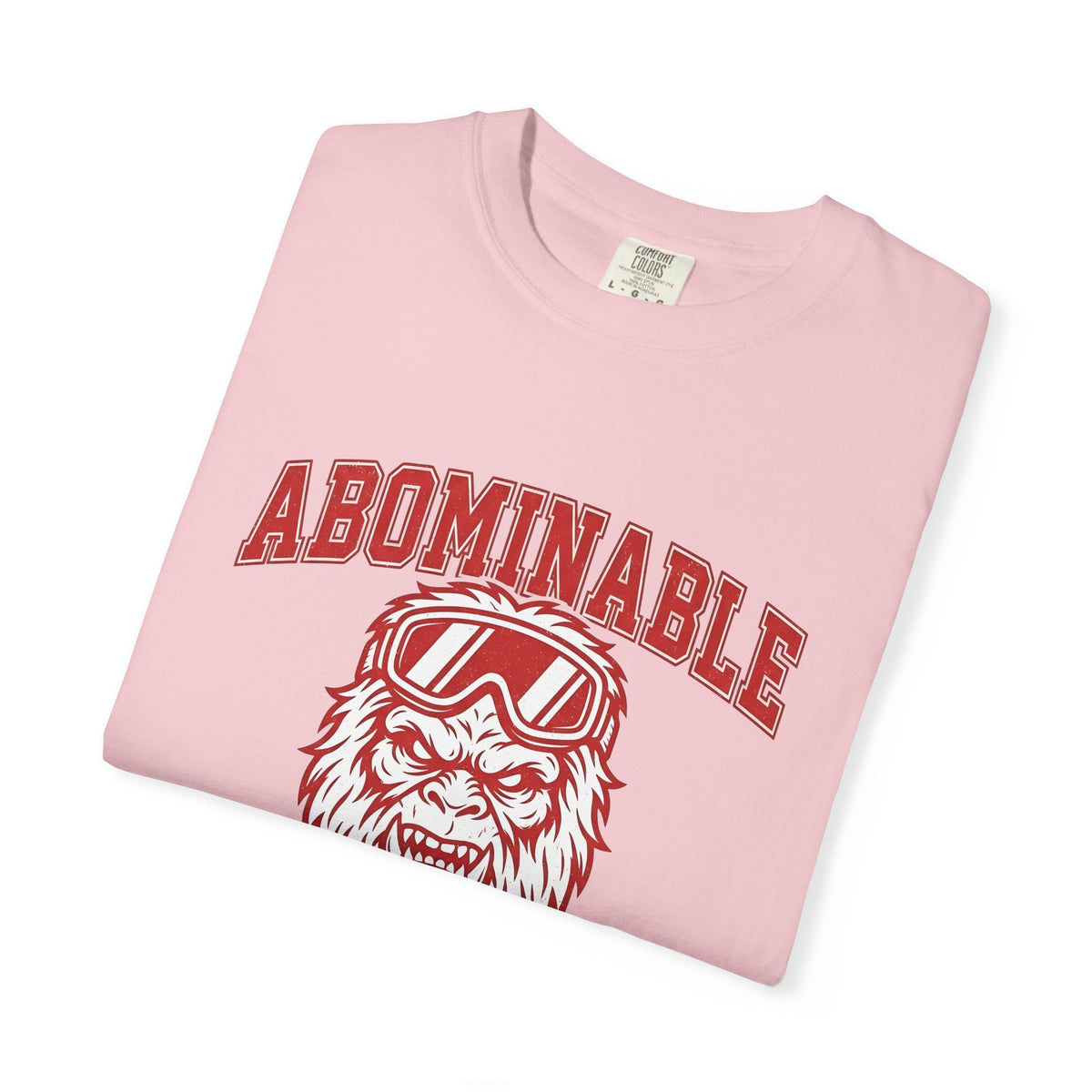 Abominable Snowman Face T-Shirt Christmas Cold Gift Women Strong T-Shirt Yeti T-Shirt Xmas Fan Vintage T-Shirt Frosty Graphic Antique Snow Goggles
